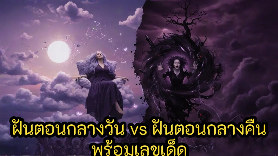 ฝันตอนกลางวัน vs ฝันตอนกลางคืน พร้อมเลขเด็ด