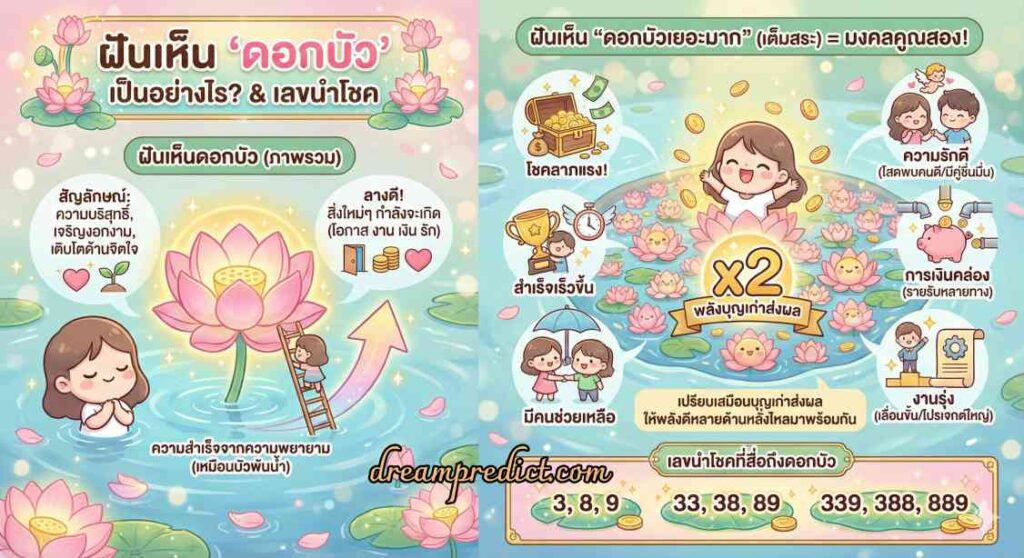 ฝันเห็นดอกบัว