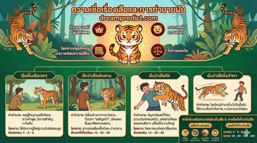 ฝันเห็นเสือ