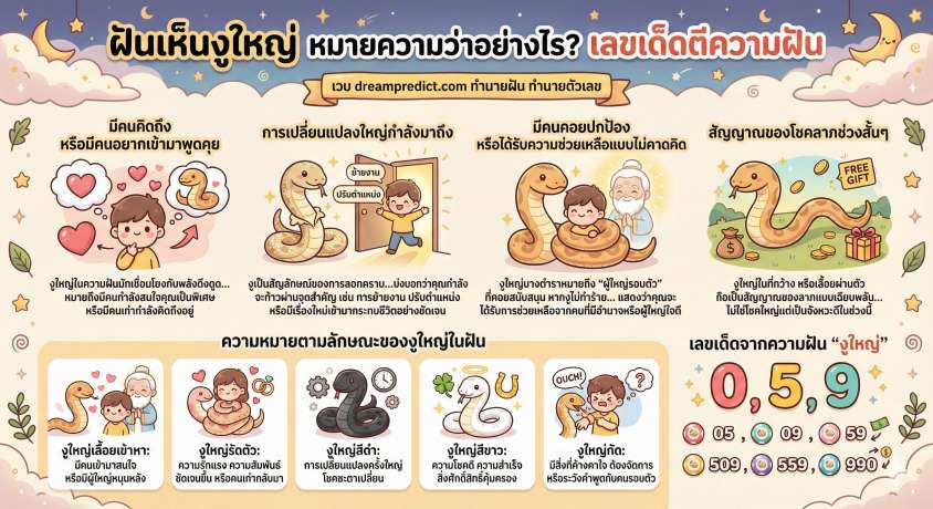 ฝันเห็นงูใหญ่