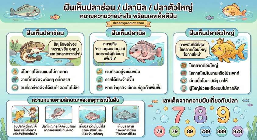 ฝันเห็นปลาช่อน
