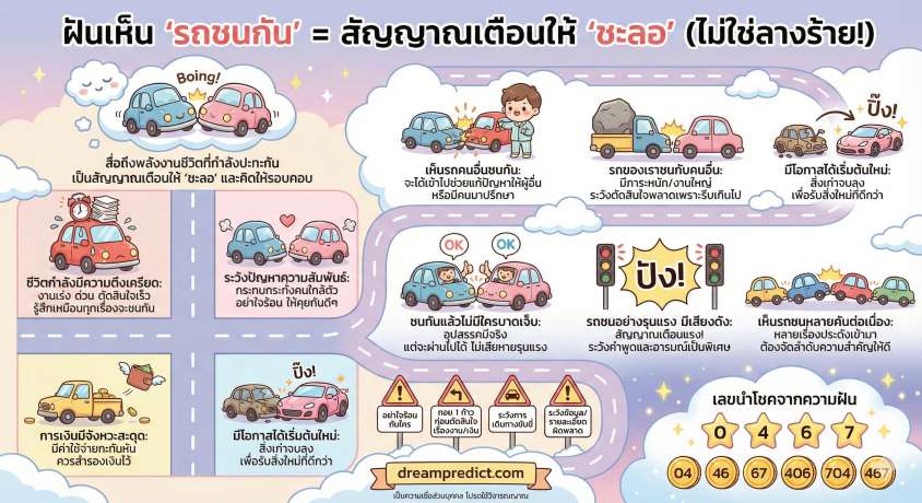 ฝันเห็นรถชนกัน