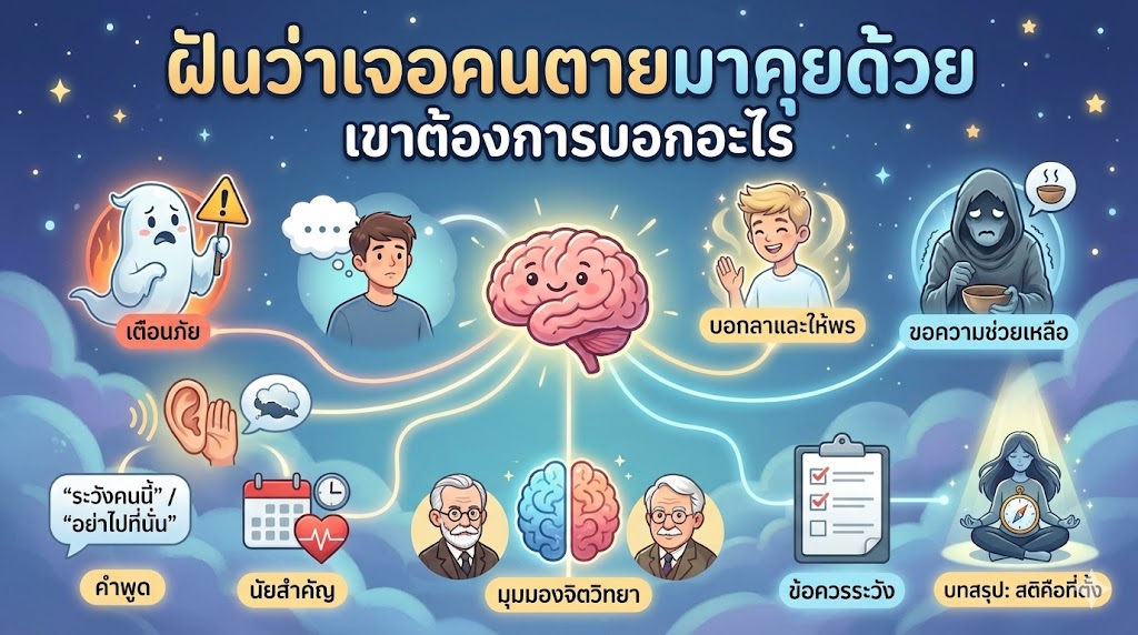 ฝันว่าเจอคนตายมาคุยด้วย